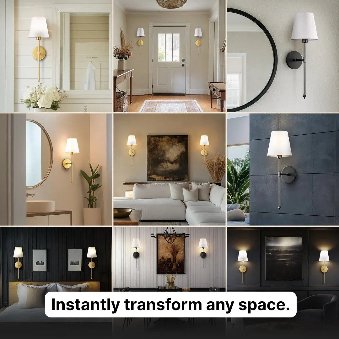 Wireless Wall Sconces (Set of 2)