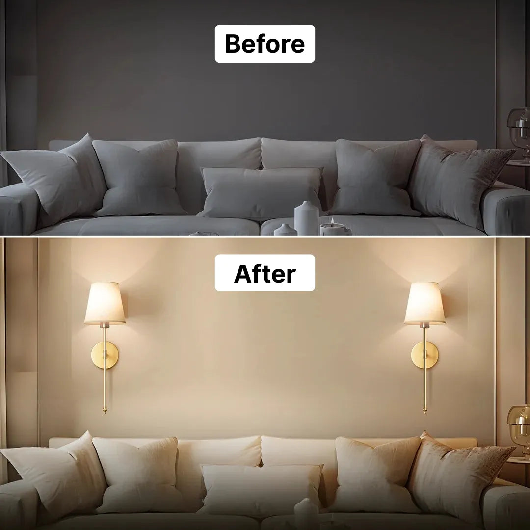 Wireless Wall Sconces (Set of 2)